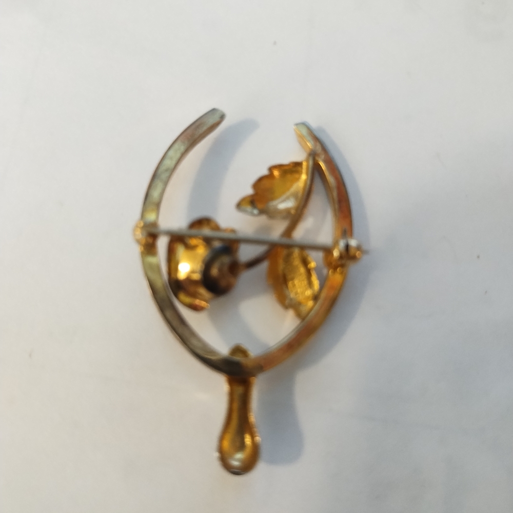 Two Equine Themed Brooches Gold And Silver Coloured, 1 Boyd Bond Sterling - Picture 5 of 6